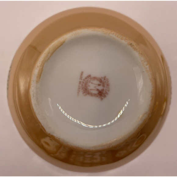 Rare Vintage Iridescent Noritake Bowl & Ladle Gold Luster Hand Painted in Japan - Picture 7 of 15